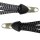 Gepäckgurt BIBIA Trio flach, Niroösen, schwarz/grau, Widek, 151062