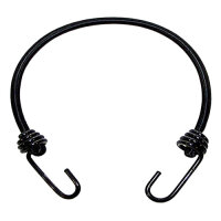 Gepäckgurt 60 cm  Ø 10 mm, 2 Haken, schwarz,...