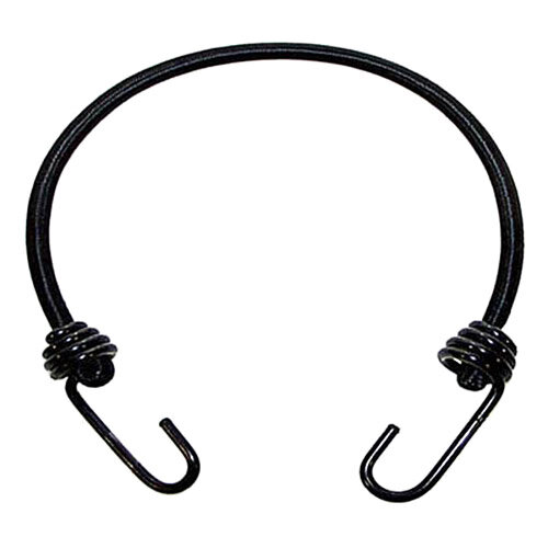 Gepäckgurt 80 cm Ø 10 mm, 2 Haken, schwarz, Messingschlager, 780162