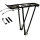 Gepäckträger 2-Bein, schwarz, Aluminium, verstellbar 24-28", unmontiert, Messingschlager, 440158