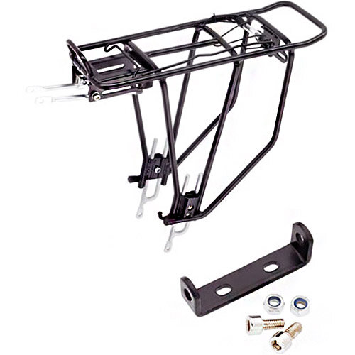 Gepäckträger Touring, schwarz, Aluminium, verstellbar 26-28" , Point, 05022600