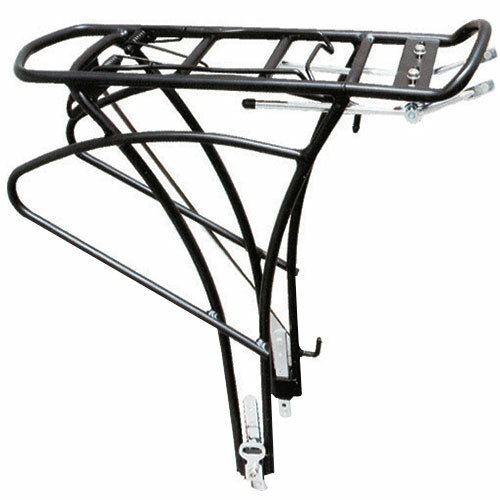 Gepäckträger Touring, schwarz, Aluminium, verstellbar 24-28" , Point, 05059500