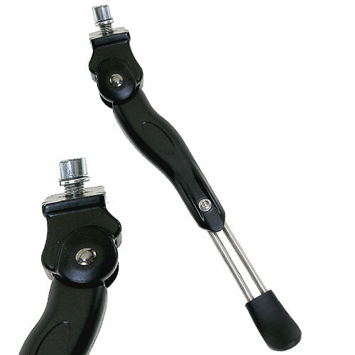 Seitenstütze Alu/Niro, 24”-29" einstellbar, schwarz, Messingschlager, 430852