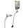 Seitenstütze Ursus Elegance 71, silber, 330 mm, Ursus, 71300CV12-A01