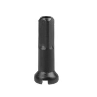 Nippel 2,00 Aluminium schwarz, Länge 14,0mm, Messingschlager, 280172