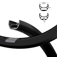 Felge ANDRA 321 21-584 Disc, schwarz, 36 Loch, VL=6,5,...