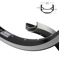 Felge BIG BULL 559-25, schwarz, 32Loch, VL=8.5, Ryde, 600368