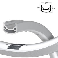 Felge Sputnik R 622-19, silber, 36Loch, VL=6,5, Ryde, 700015