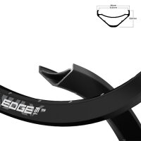 Felge Edge M 35 584-35 Disc, schwarz, 32Loch, VL=6.5,...