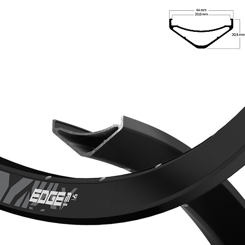 Felge Edge M 40 622-40 Disc, schwarz, 32Loch, VL=6.5, Ryde, 700186