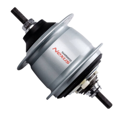 Hinterradnabe Shimano Nexus 8 SG-C6001, 36Loch, silber, Festachse, für Rollenbremse, Shimano, K-SGC60018VASA