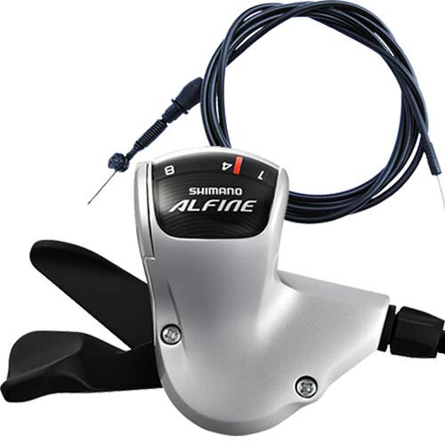 Schalthebel Shimano Alfine SL-S503, silber, 8 Gang, Shimano, E-SLS503ALSS3