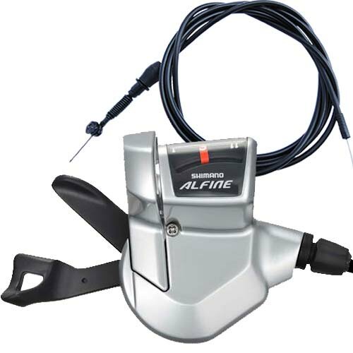Schalthebel Shimano Alfine SL-S700, silber, 11 Gang, Shimano, I-SLS700210ALS