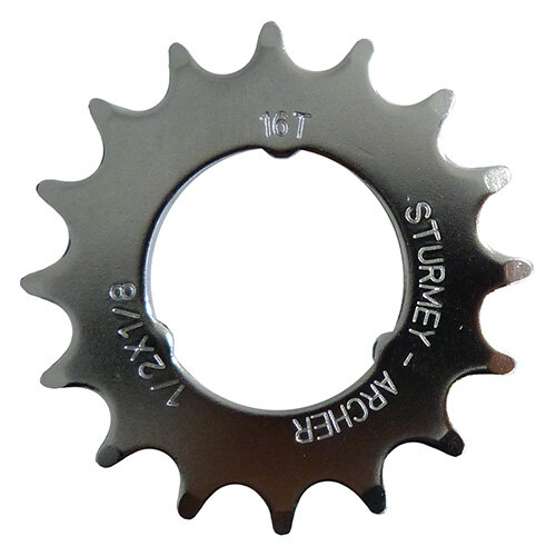 Steckkranz 16 Zähne, 1/2"x1/8" flach, SunRace, HSL848