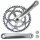 Kurbelsatz 2fach Renn Compact, silber,  170 mm, 50-34 Zähne, Messingschlager, 351007