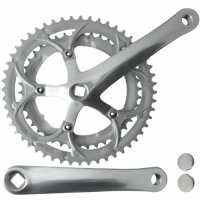 Kurbelsatz 2fach Renn, silber, 170 mm, 52-42 Zähne,...