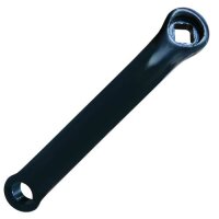 Kurbel, links 170 mm, Stahl plastifiziert, schwarz,...