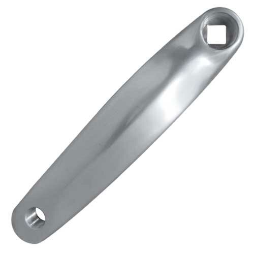Kurbel, links 170 mm, Aluminium, gekröpft, poliert, Messingschlager, 352660