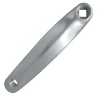 Kurbel, links 170 mm, Aluminium, gekröpft, poliert,...