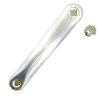 Kurbel, links 170 mm, Aluminium, silber poliert,...