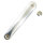 Kurbel, links 170 mm, Aluminium, silber poliert, Messingschlager, 352661
