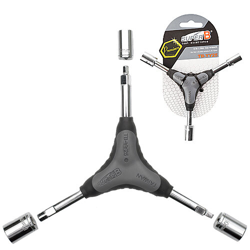 Drei-Arm-Schlüssel TB-YY25, 6 in 1, SuperB Premium, SuperB, 881969
