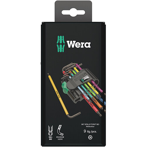 967/9 TX BO Multicolour 1 SB Winkelschlüsselsatz, Wera, 9-teilig, Wera, 05073599001
