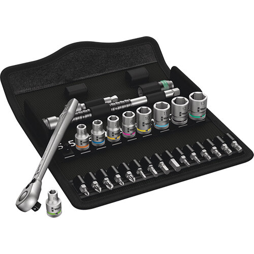 8100 SA 8 Zyklop Metal-Knarrensatz, Wera, 1/4" Vierkant, metrisch, 28-teilig, Wera, 05004018001