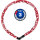 Kette 4804C Symbols, L = 75 cm, Ø = 4 mm, rot, Abus, 87499