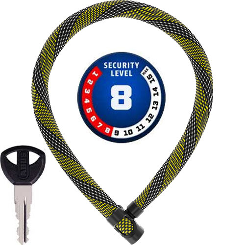 Ivera Chain 7210 color, L = 110 cm, Ø = 7 mm, racing gelb, Abus, 87782