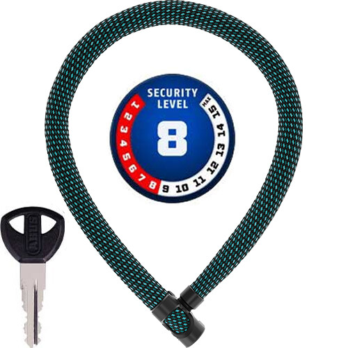 Ivera Chain 7210 color, L = 85 cm, Ø = 7 mm, diving blau, Abus, 87779