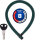 Ivera Chain 7210 color, L = 85 cm, Ø = 7 mm, diving blau, Abus, 87779