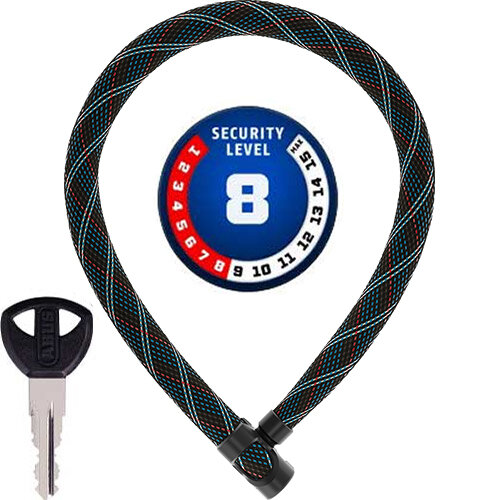 Ivera Chain 7210 color, L = 110 cm, Ø = 7 mm, crossing grau, Abus, 87781