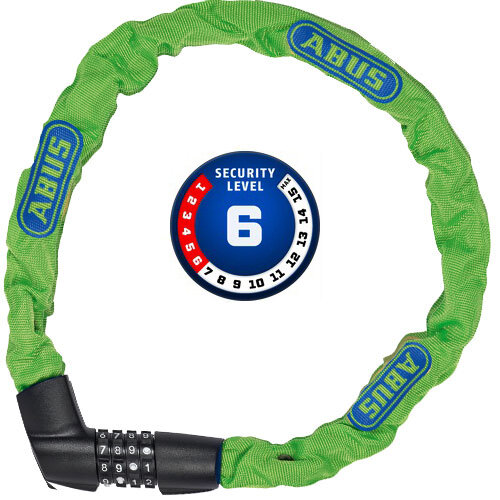 Tresor 1385 , L = 75 cm, Ø = 6 mm, neongrün, Abus, 71263