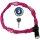 Kette 1500 Web, L = 60 cm, Ø = 4 mm, korallenrot, Abus, 57895