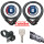 Phantom 8960/85 TwinSet, L = 85 cm, Ø = 17 mm, TexFL, Abus, 39809