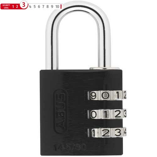 Abus Vorhängeschloss 145/30, Zahlenschloß schwarz, Abus, 34612
