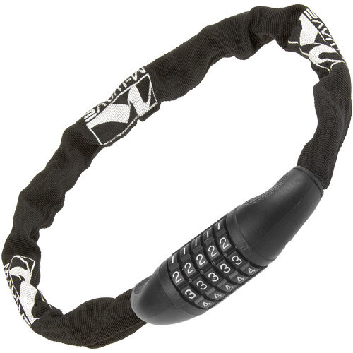 Zahlen-Kettenschloss, L = 85 cm, Ø = 6 mm schwarz, Messingschlager, 230316