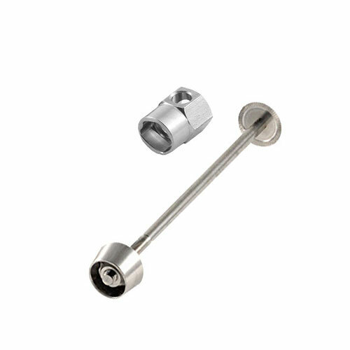 Set 04 Vorderrad 130mm, silber, Pitlock, Set 04 130mm