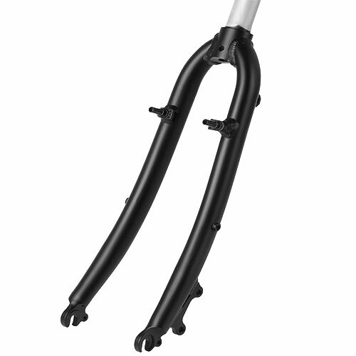 Gabel 28" AHEAD mattschwarz AL, Ø 1 1/8" / 28,6mm, Schaft 280mm, Messingschlager, 392930