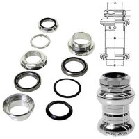 Steuersatz 1" Gewinde Alu, silber cartrige, Ko=26,4,...