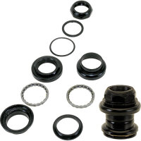 Steuersatz 1 1/8" Gewinde, Stahl schwarz, 2fach...