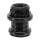 Steuersatz 1 1/8" Gewinde, Stahl schwarz, 2fach gedichtet, Messingschlager, 390508