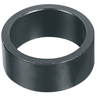 Spacer 1 1/8" - Humpert, Alu 15mm schwarz-sand,...