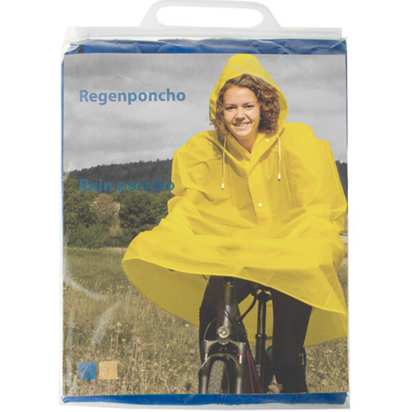 Regenponcho, gelb/blau, farblich sortiert, -Unisize-, Messingschlager, 715153