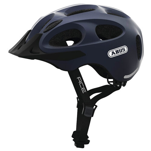Youn-I Ace metallic blue, L=56-61cm, Abus Helme, 81821