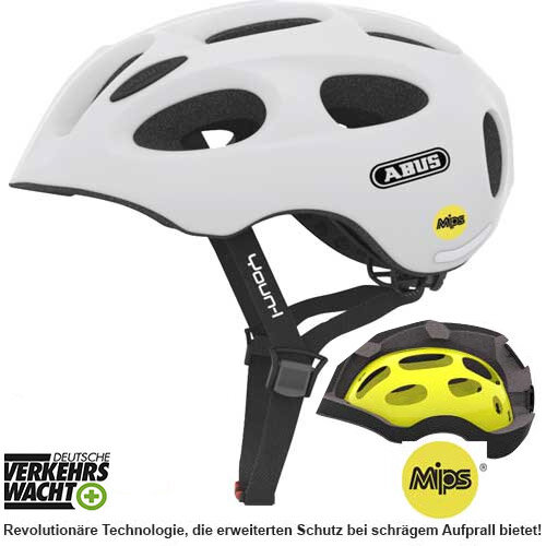 Youn-I MIPS polar matt, S=48-54cm, Abus Helme, 38809
