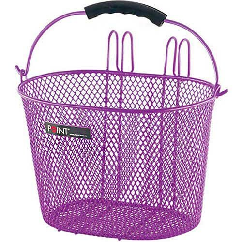 Kinderkorb für Lenker, engmaschig, lila, Point, 05107800