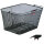Fahrradkorb City Korb Cargo, engmaschig, schwarz, mit KorbKlip, Asista, 0313K