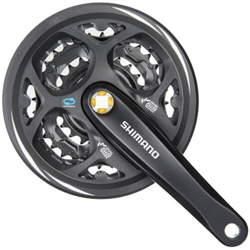 Kurbelsatz Shimano Altus FC-M311, 175mm, schwarz, 42-32-22 Zähne, 3x7/8fach, m.Schutz, Shimano, E-FCM311E222CL